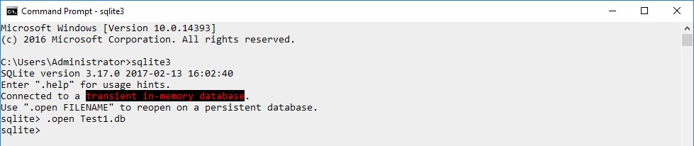 SQLite Create Database